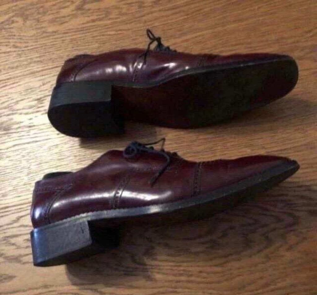 Bordo vintage ayakkabı - 2