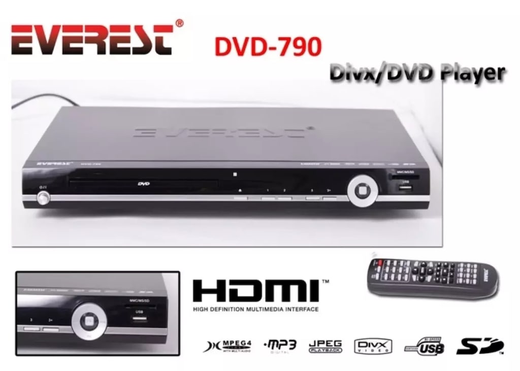 Everest DVD-790 Usb+SD+HDMI Destekli Dvd Oynatıcı - 4