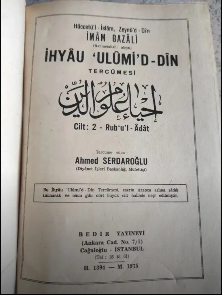 İhya-u Ulumidd-in 2. Cilt - 2