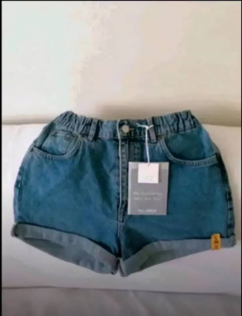 PULL&BEAR Kadın Jean Şort - Kadın Kot Şort - Kadın Şortu