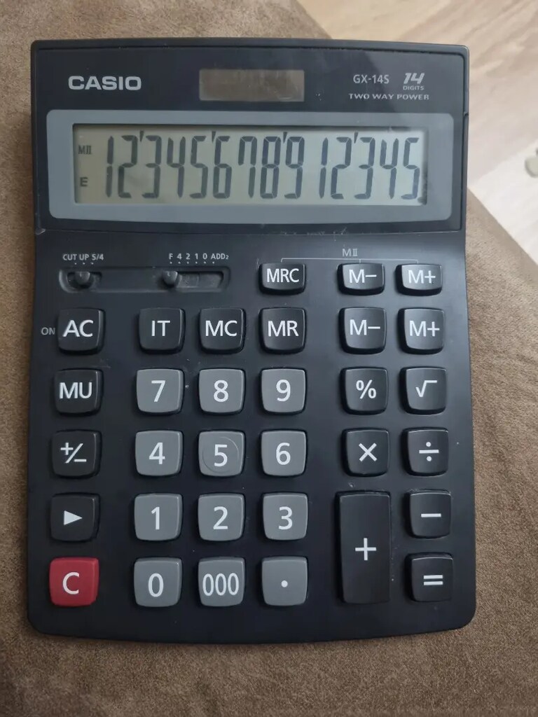 Casıo hesap makinası