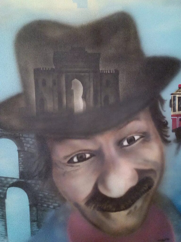 İstanbul akrilik boya tablo resim airbrush - 2