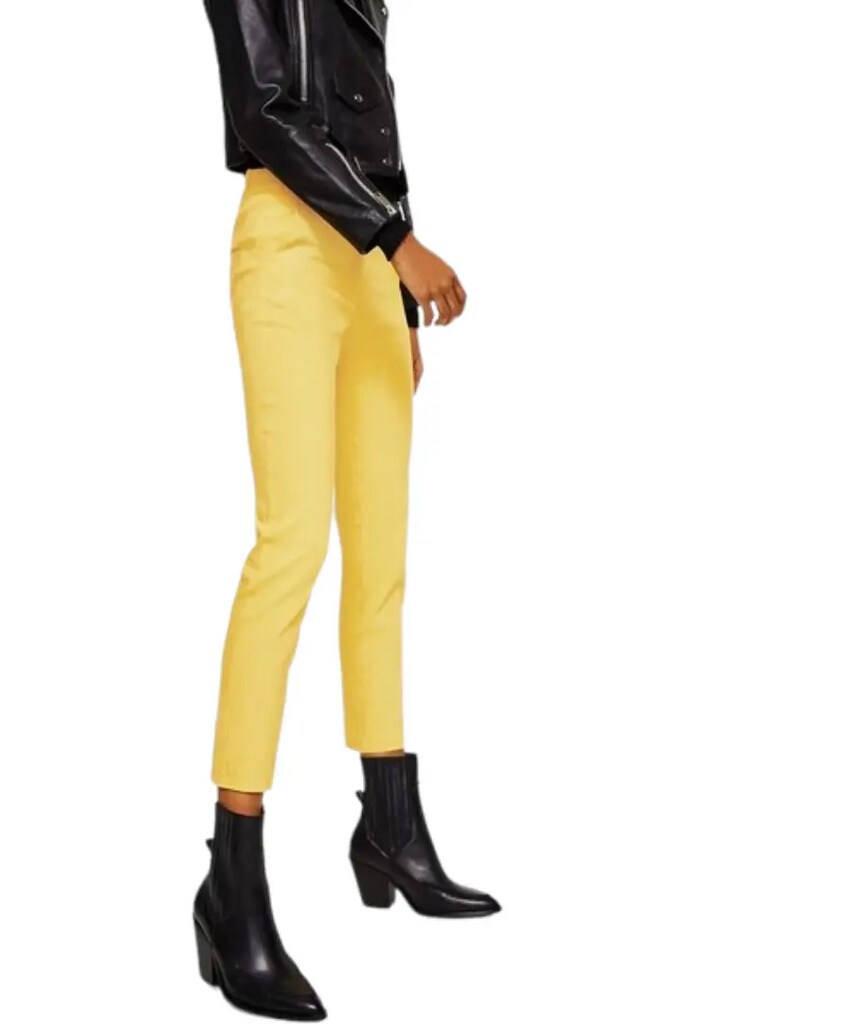MANGO KETEN LİKRALI PANTOLON