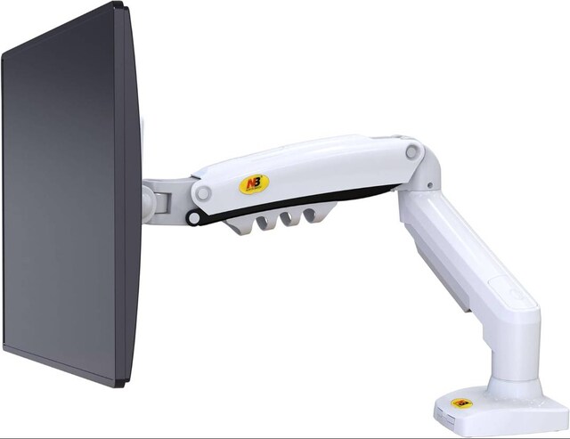 Sıfır NB F80 Beyaz 17-30 Amortisörlü Vesa Monitör Standı Kolu Standı