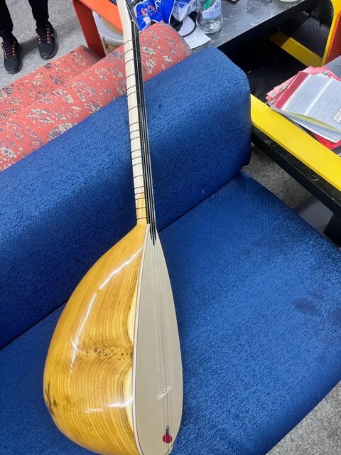 Oyma dut tekne Tam profesyonel kısa sap Baglama