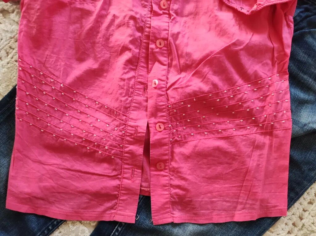 USPA Jean kot pantolon Taşlı gömlek Pembe Barbie - 2