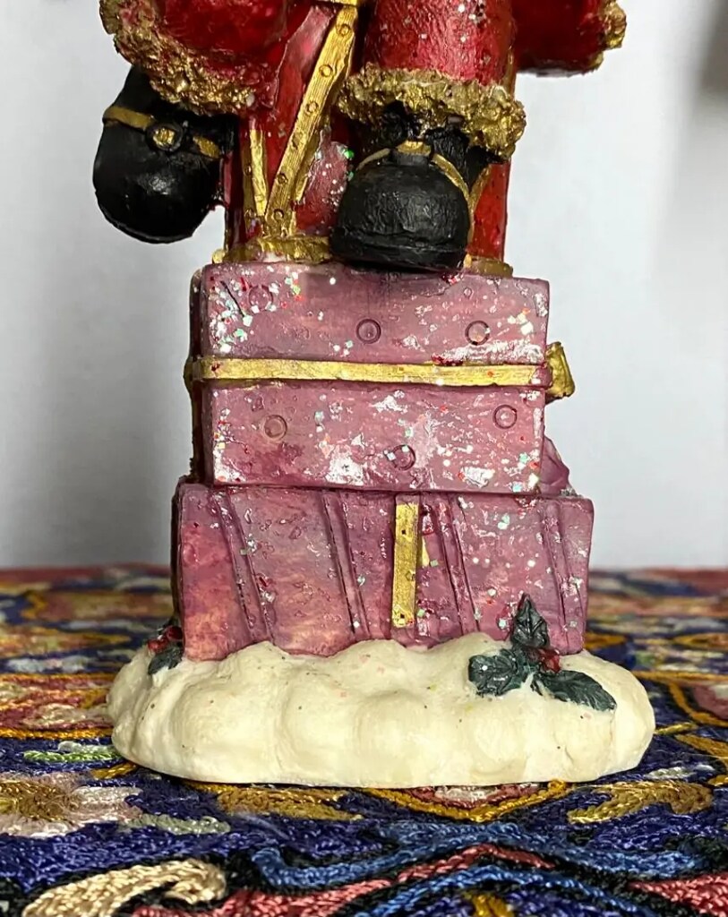 Vintage Noel Baba Biblo ~ Büyük Boy İtalyan - 3