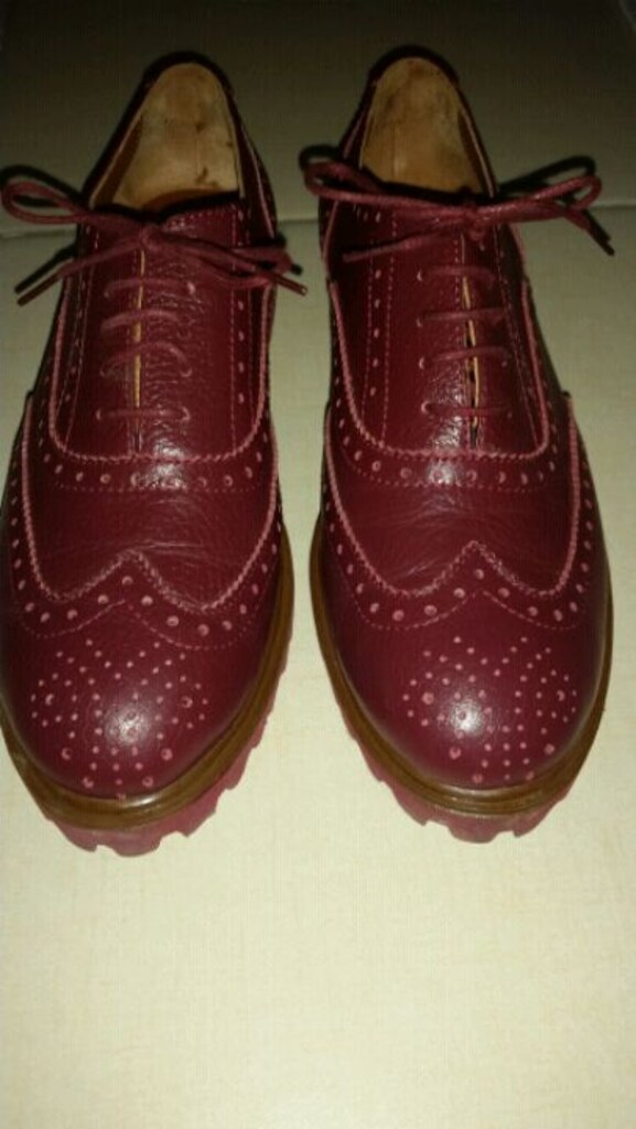 DIVARESSE MARKA DERİ KADIN BORDO OXFORD AYAKKABI - 5
