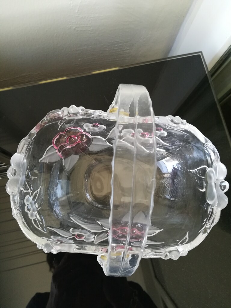 Kristal renkli kabartma cicekli sekerlik - 2