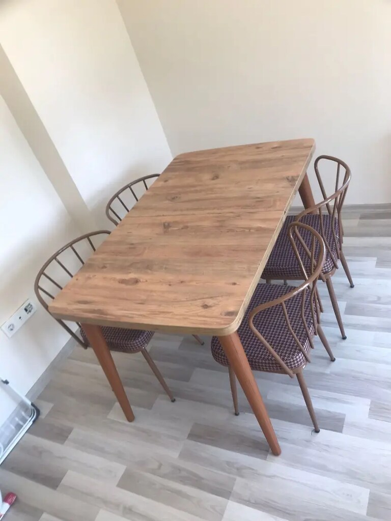 Kaliteli mdf açılabilir yemek masası takımı - 2