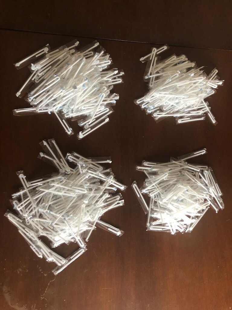 900 adet Plastik pipet 16 cm körüklü tekli jelatinli plastik ambalajlı - 2