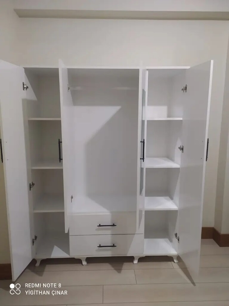 İmalattan ekonomik 4 kapaklı dolap paketli gel al 4000 tl - 4