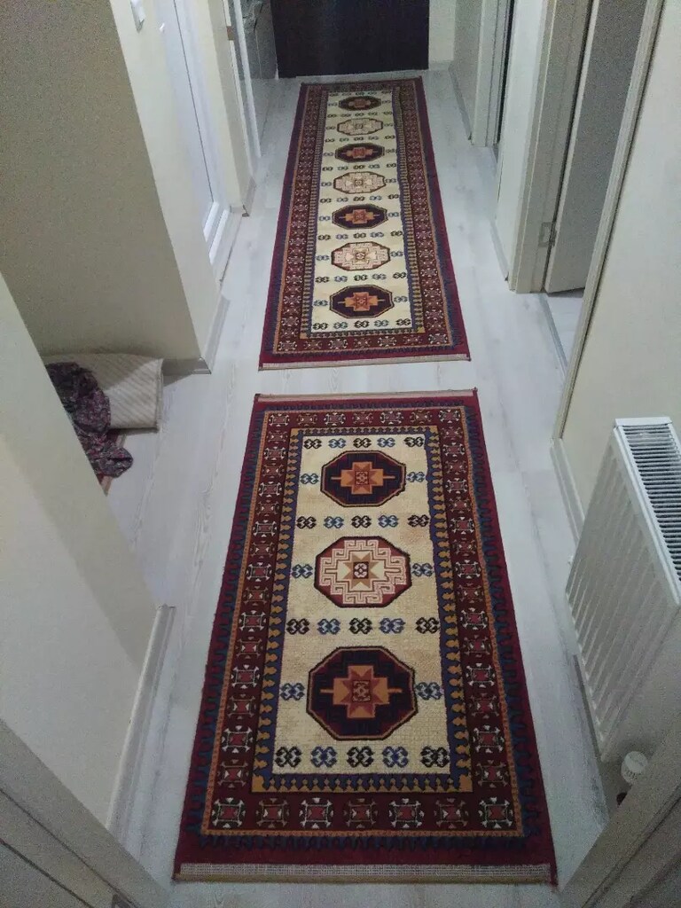 3 adet yolluk halı - 3