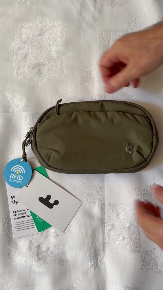TOMTOC SlingBean-T32 unisex Bel göğüs Çantası 1.5L Rfid su itici - 2