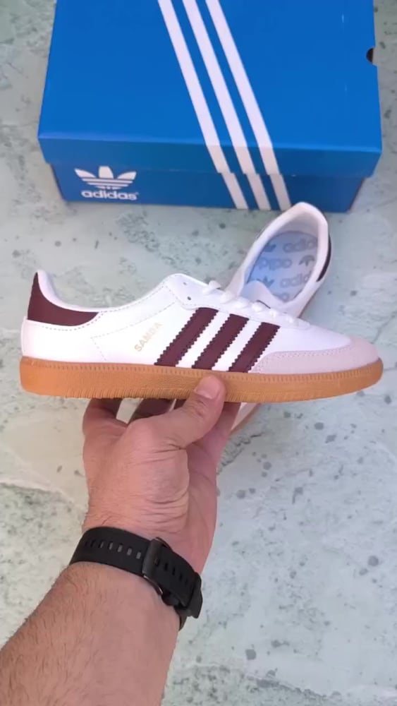 ‼‼‼DİP FİYAT ‼ BİTTİ SON -40 ‼ADİDAS SAMBA BORDO LOGOLU - 2