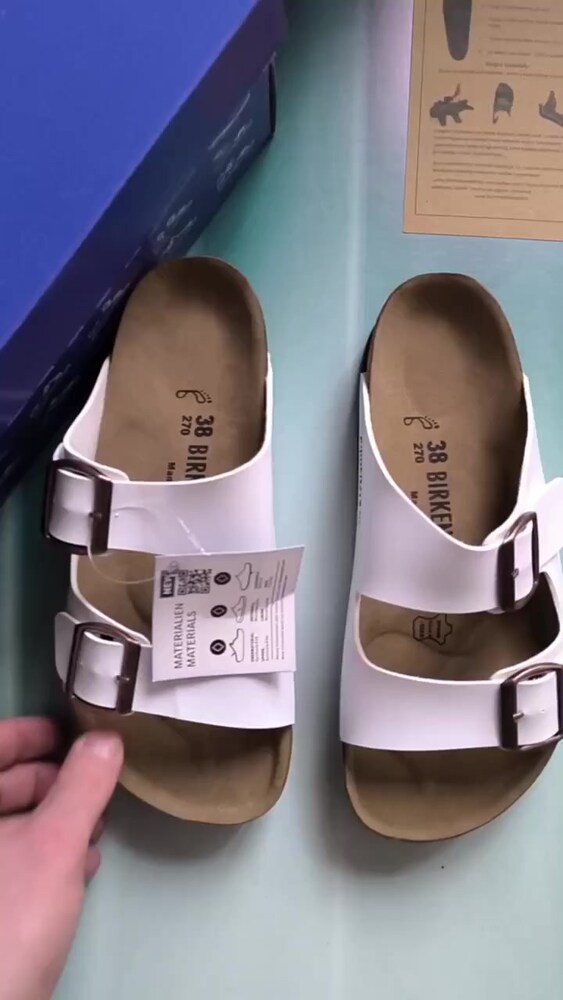 ‼‼ ‼36-40-43-44-45‼ BIRKENSTOCK ARIZONA BEYAZ - 2
