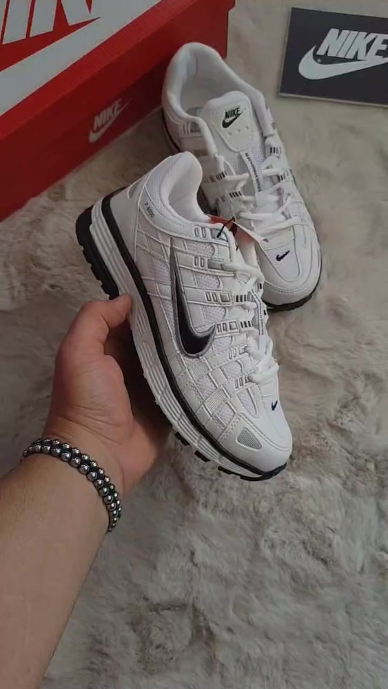 ‼‼NİKE P-6000 KADIN BEYAZ SİYAH - 2