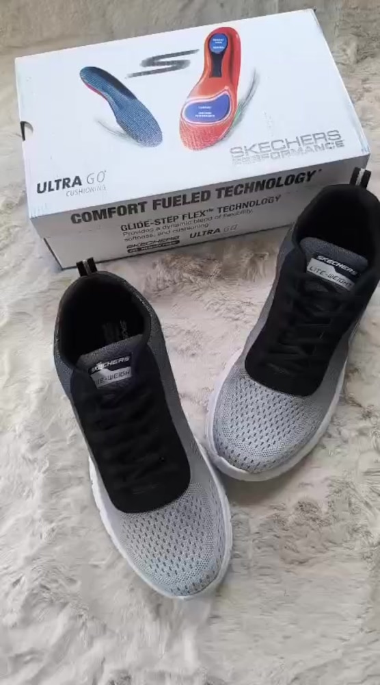 ‼‼SKECHERS TRACK ERKEK AÇIK GRİ / SİYAH - 2