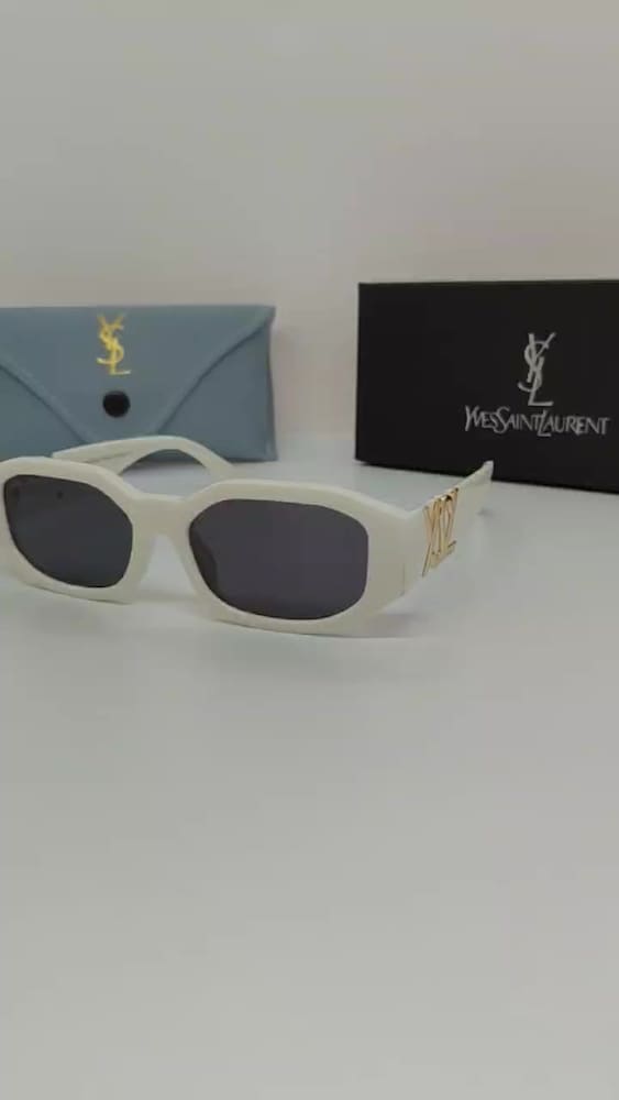 ‼‼YVES SAINT LAURENT GÜNEŞ GÖZLÜĞÜ FÜME- BEYAZ - 2