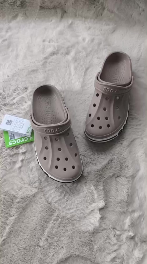 ‼SON 39-40‼CROCS BAYABAND KADIN – BEJ / KREM - 2