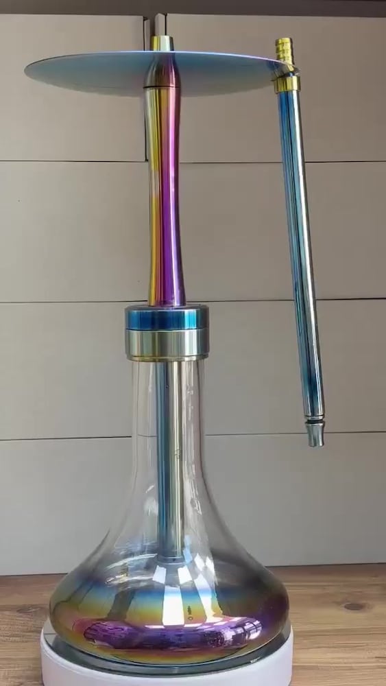 Rainbow / Hologram Renkli Şık Nargile Takımı - 2