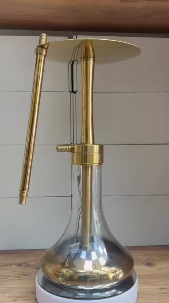 1. Sınıf Rus Model Gold Çelik Nargile Takımı - 2