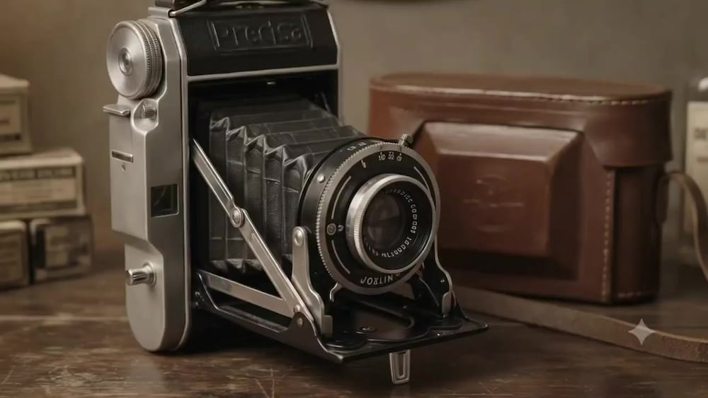 Vintage Precisa Körüklü fotoğraf makinas - 2