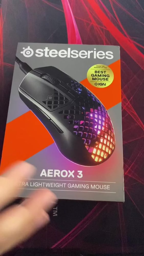 SteelSeries Aerox 3 gaming oyuncu MOUSE - 2