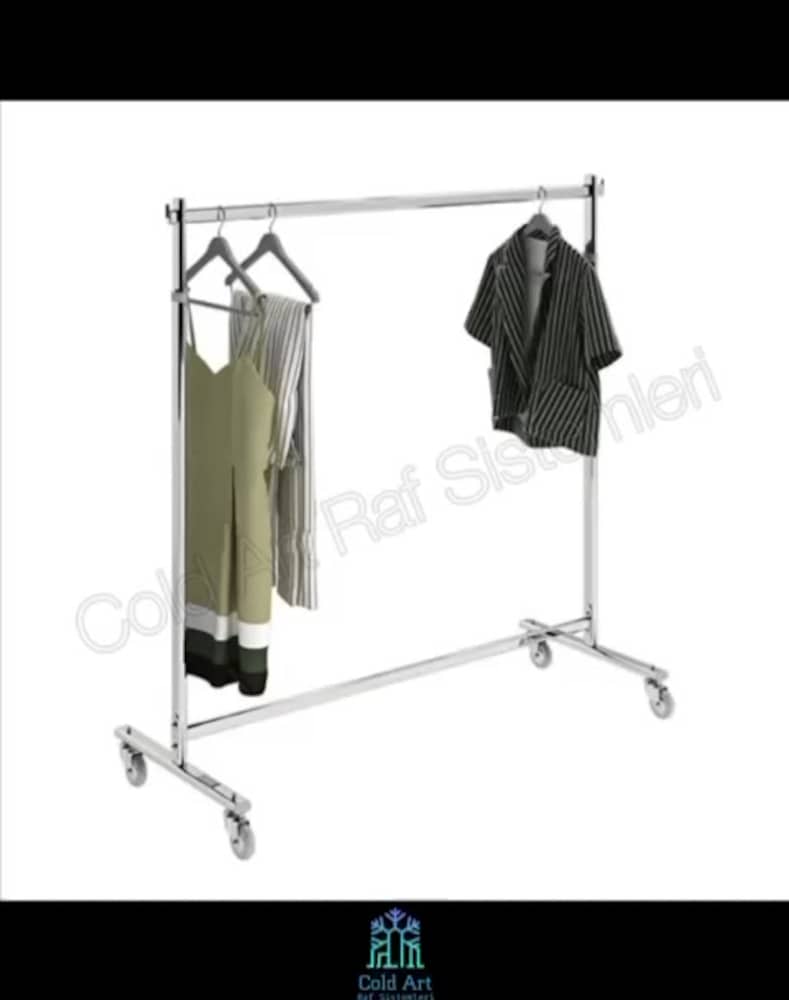 Tekstil Askılık / Tek Kat Askılık / Gömlek Askı Standı / Eşşek Askılık - 2