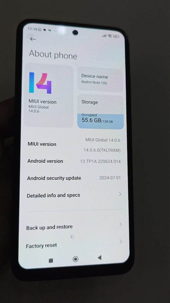 xiaomi redmi note10s 128 GB - 2