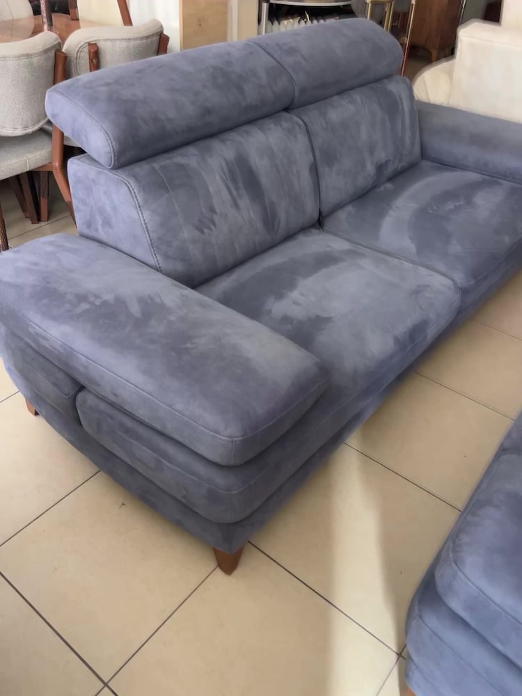 NUBUK KUMAŞ ELEKTRİKLİ MEKANİZMALI 2 ADET ÜÇLÜ KOLTUK - 2
