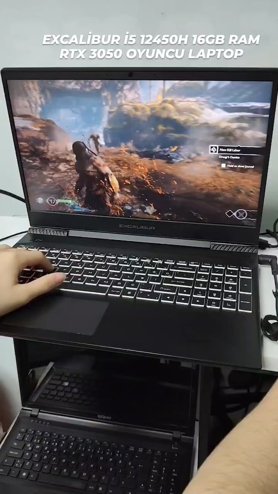 EXCALİBUR İ5 12450H 16GB RAM RTX 3050 OYUNCU LAPTOP - 2