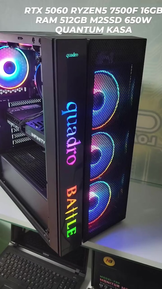 RTX 5060 RYZEN5 7500F 16GB RAM 512GB M2SSD 650W QUANTUM KASA - 2