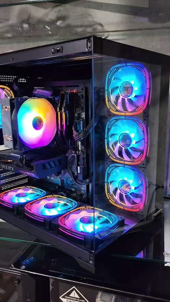 8GB RTX 4060 RYZEN 5 5600 16GB RAM 512GB M2SSD 600W AKVARYUM KASA - 2