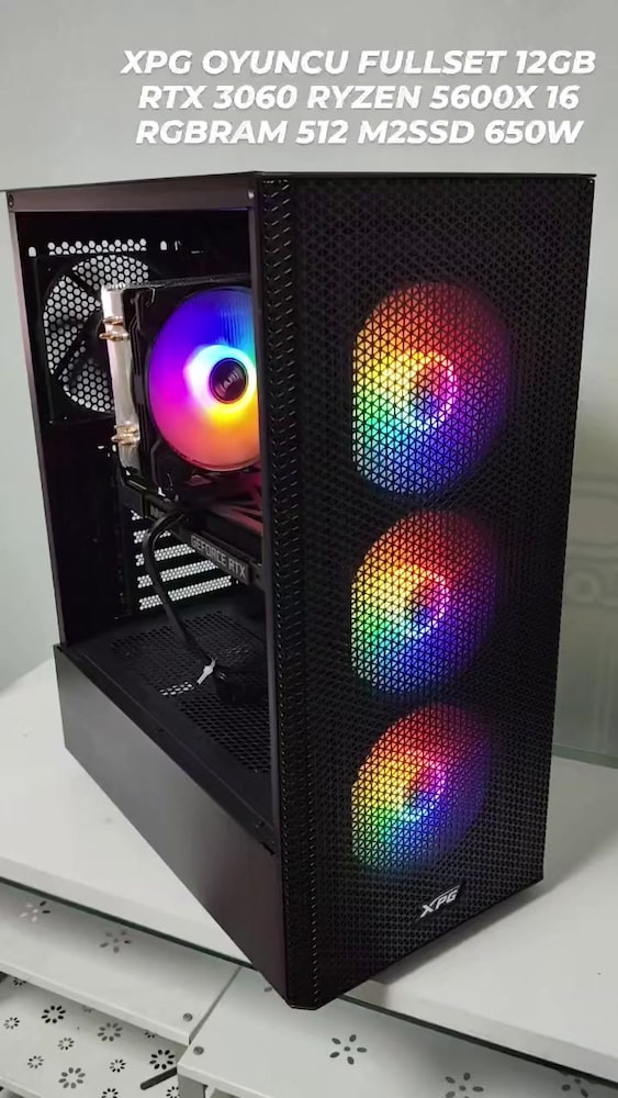 XPG OYUNCU FULLSET 12GB RTX 3060 RYZEN 5600X 16 RGBRAM 512 M2SSD 650W - 2