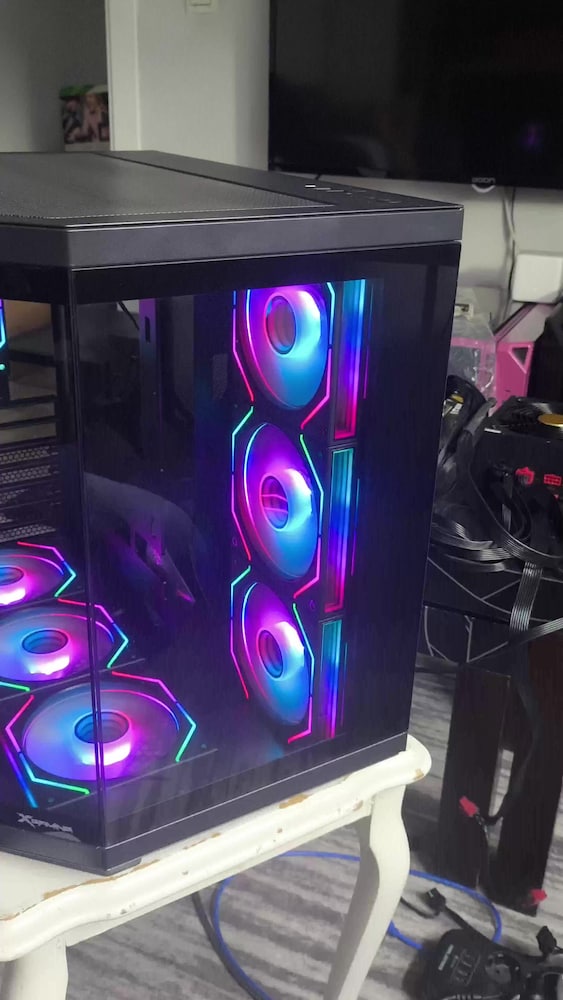x gaming 7x argb fanlı akvaryum bilgisayar kasası - 2