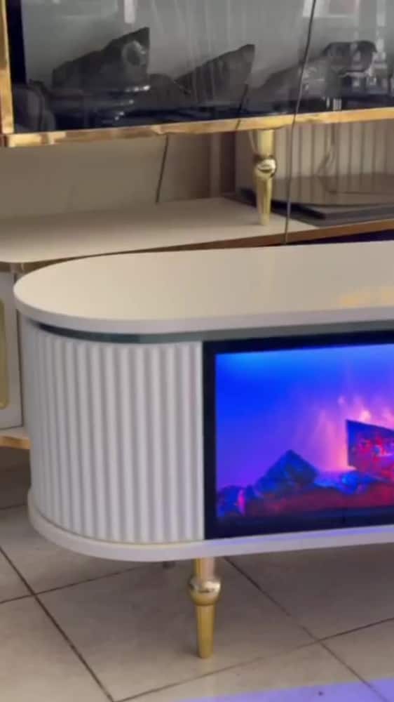 imalattan sıfır Tv Ünitesi bluetooth Şömineli - 2