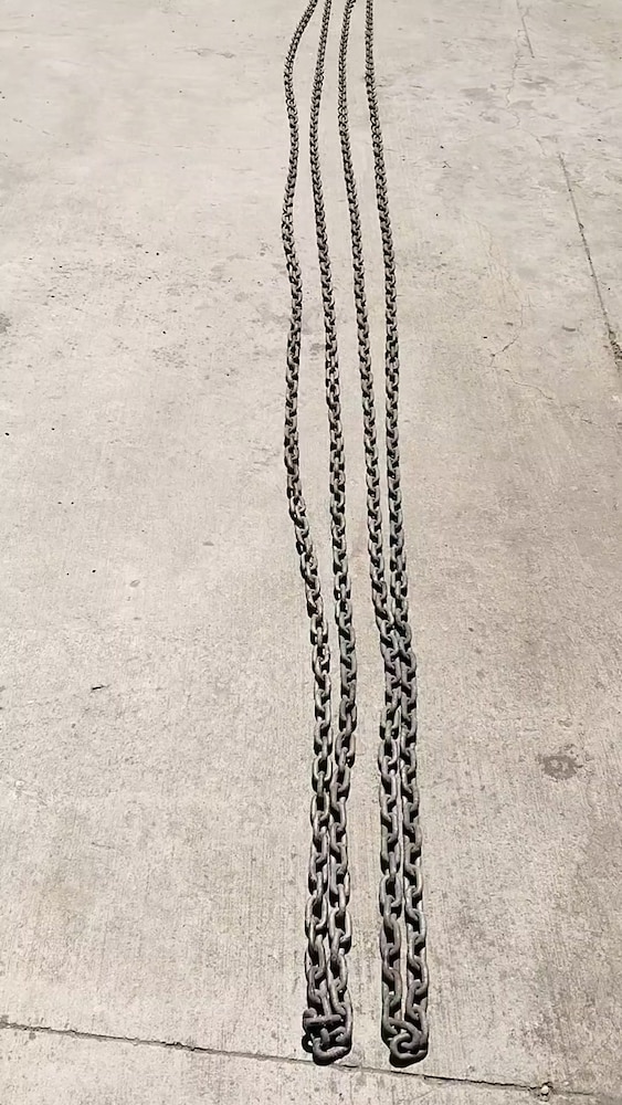 Sıcak Daldırma Galvaniz Sanayi Zinciri, Demir Zincir (10mm/18 metre) - 2