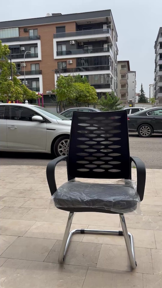 Fileli krom ayaklı bekleme sandalyesi - 2
