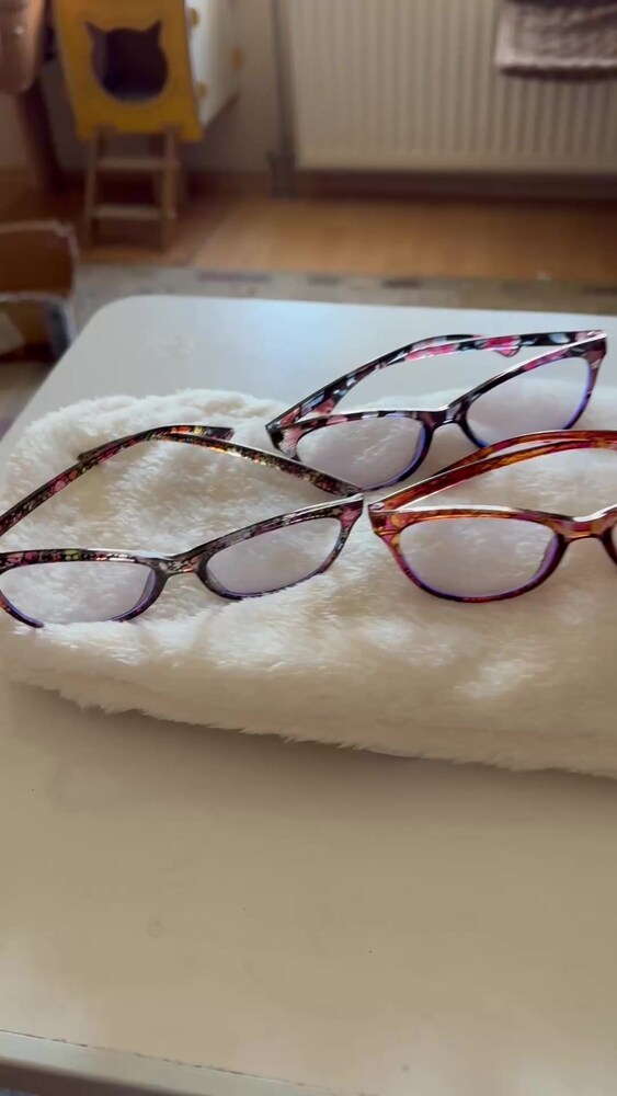 +1.75 Numara Çok Şık Cat Eye Bayan Okuma Gözlüğü - 2