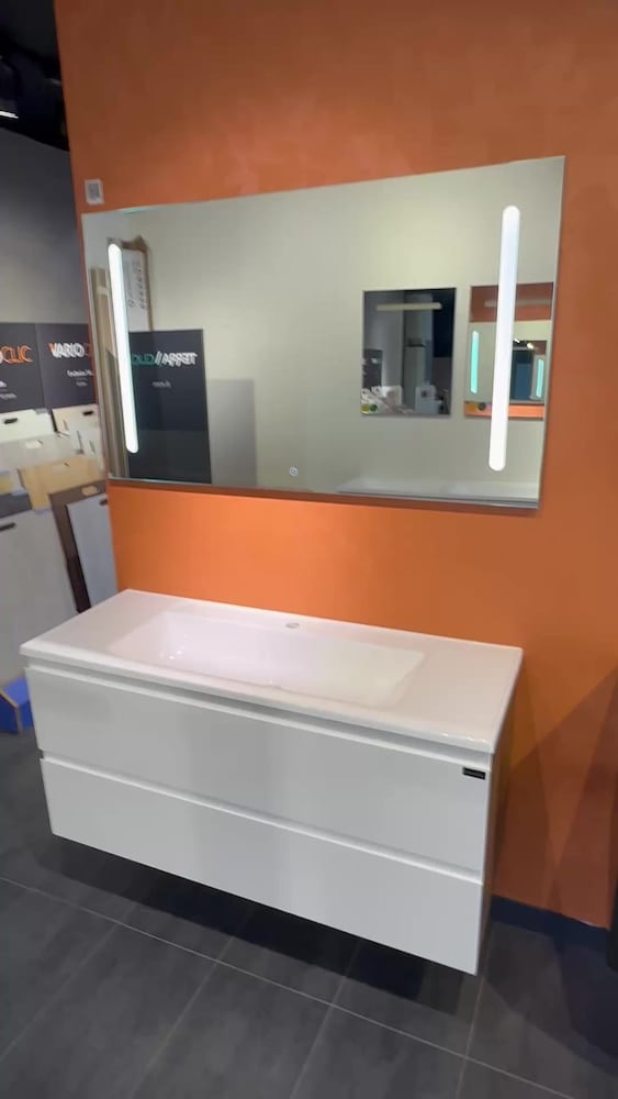 Seri Sonu Mat Beyaz Lake 120 cm Banyo Takım Seti - 2