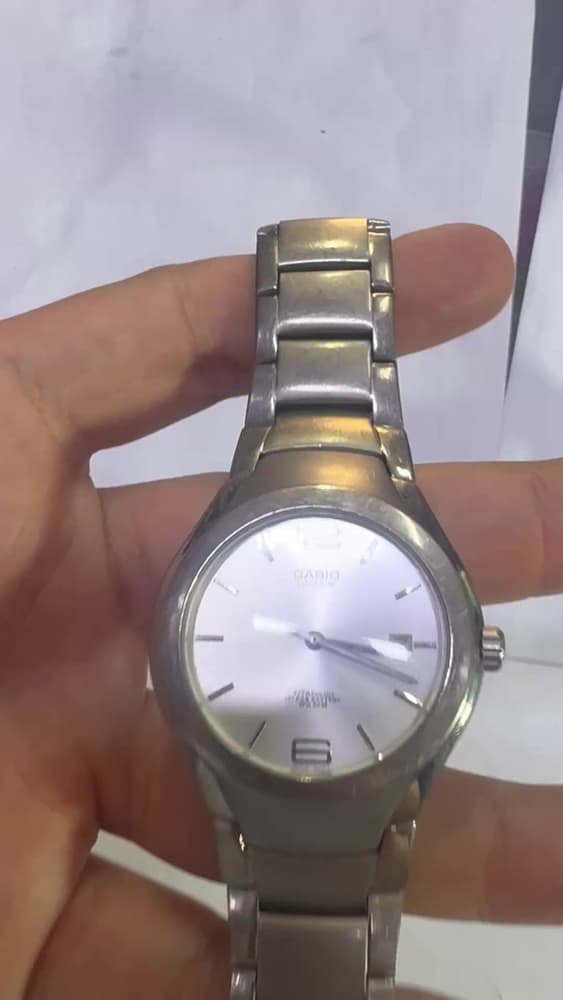 Casio Lineage Titanium WR50M 10 Year Battery Orijinal Erkek Kol Saati - 2