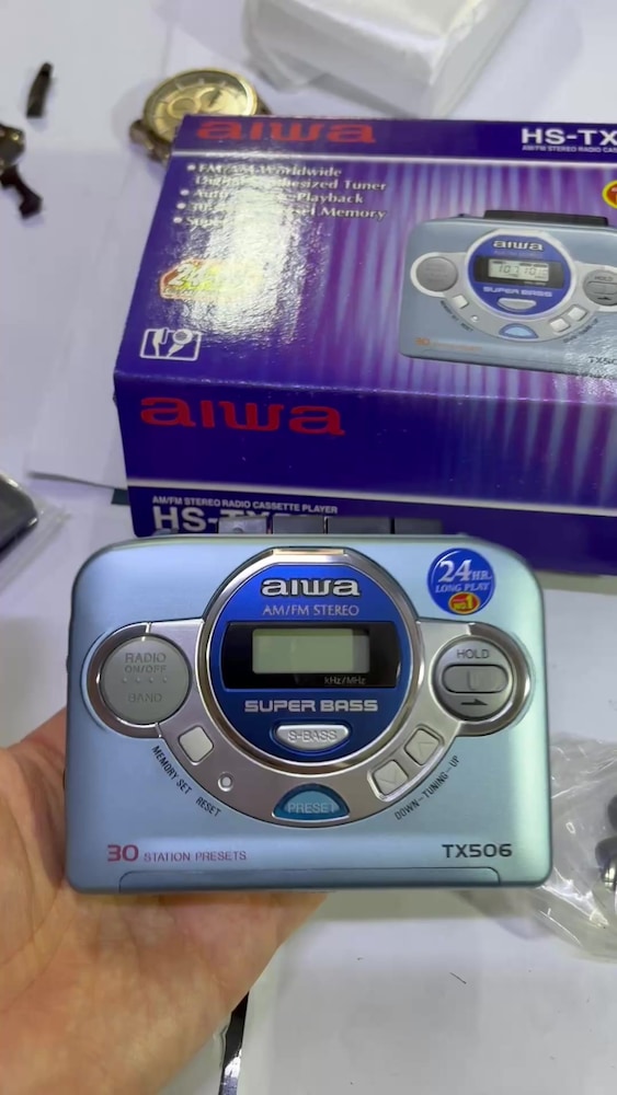 Aiwa HS-TX506 Walkman Kaset Çalar | Nadir Koleksiyonluk | Kutulu Full - 2