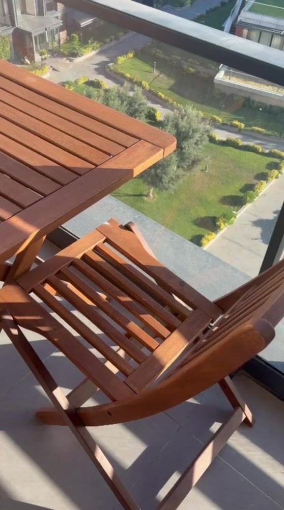 Katlanabilen 0 ayarında Balkon, Bahçe Takımı - 2