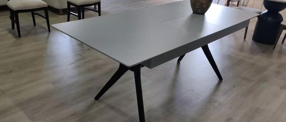 Açılır Kapanır Modern Yemek Masası - 160-200 cm (İlaveli Masa) - 2