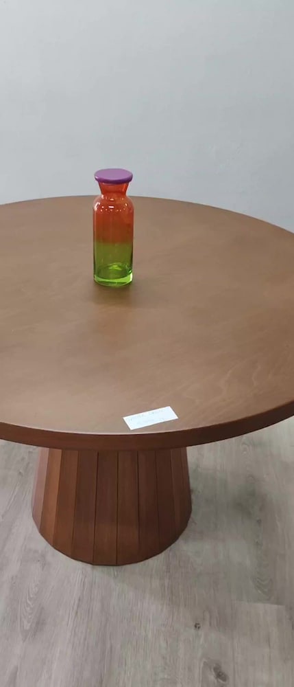 Modern Tasarım Ahşap Ayaklı 120 cm Çapında Yuvarlak Yemek Masası - 2