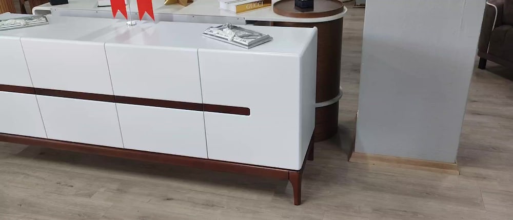 Modern Tasarım Şık Beyaz Konsol / Büfe (190 cm) - 2