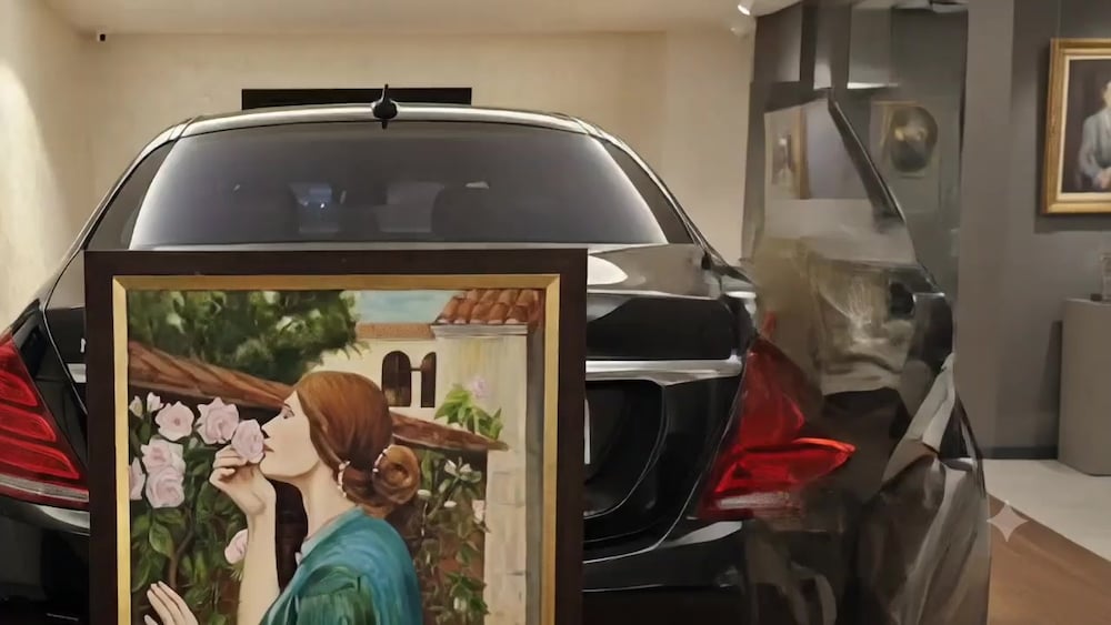 MUHTEŞEM BOY 115X85 GÜLLERİN BÜYÜSÜ YAĞLI BOYA TABLO ŞADO İMZALI - 2