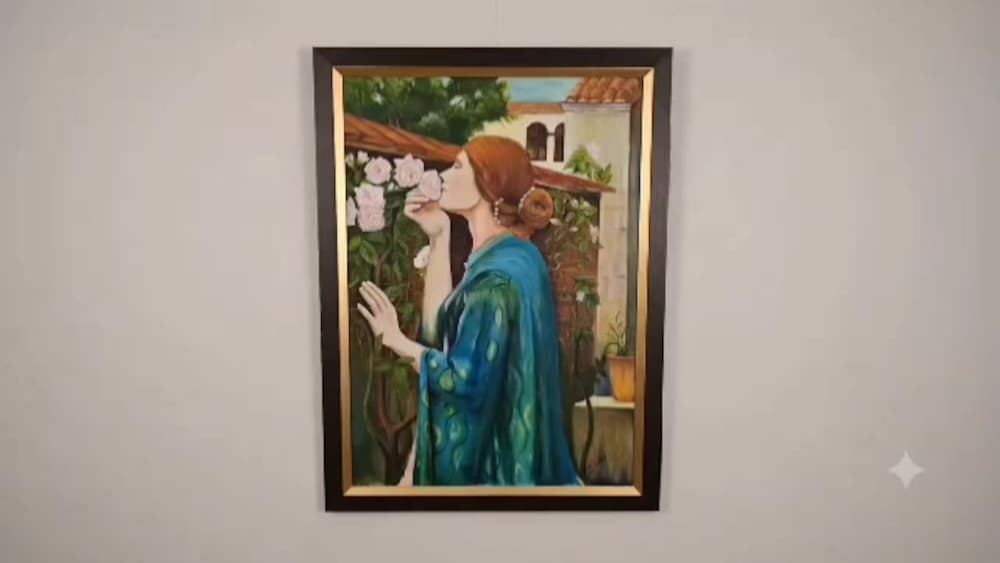 BÜYÜK BOY 115X85 GÜLLERİN BÜYÜSÜ MUHTEŞEM YAĞLI BOYA TABLO SADO İMZALI - 2