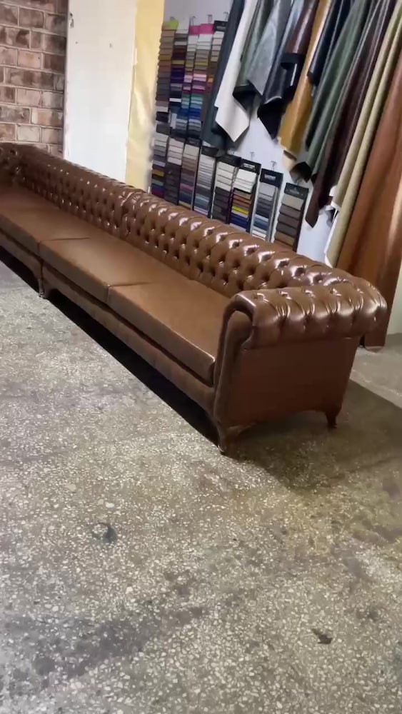CHESTER KOLTUK, İMALATTAN, açıklamayı okuyun. 400cm özel deri - 2